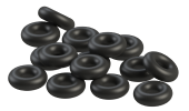 O ring grommets for servo screws
