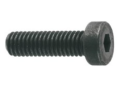 A black finish shallow low head socekt cap screw